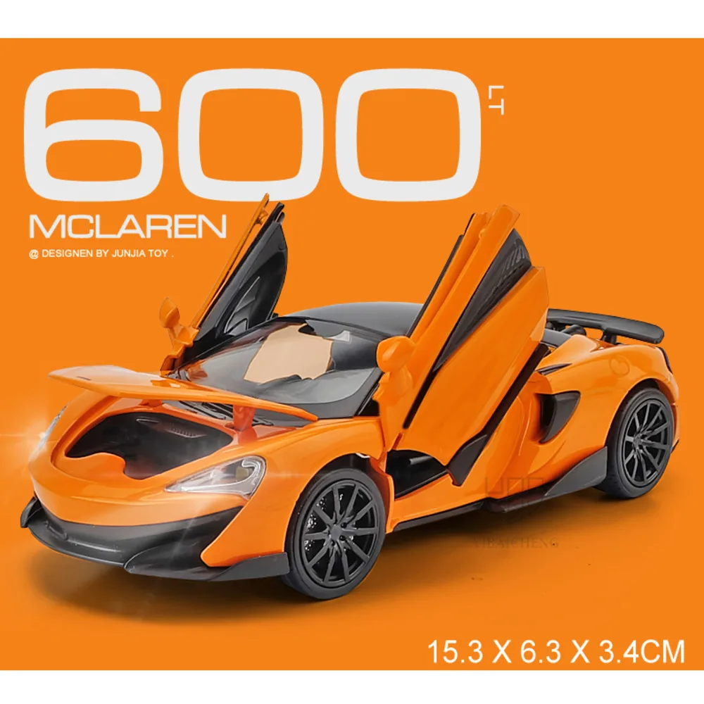 Коллекция 1/32 года, литые под давлением модели спортивных автомобилей Mclaren 600LT, имитация детской модели, игрушки для взрослых, подарки для детей
Коллекция 1/32 года, литые под давлением модели спортивных автомобилей Mclaren 600LT, имитация детской модели, игрушки для взрослых, подарки для детей