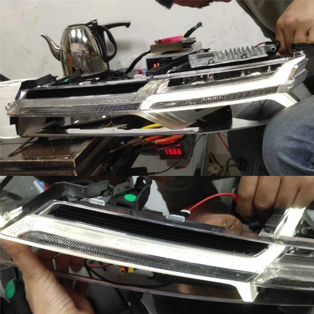 Daytime Running Lights Guide Plate Daytime Running Light Tube Daytime Running Strip for AUDI Q7 2016-2019 LED DRL Right
Daytime Running Lights Guide Plate Daytime Running Light Tube Daytime Running Strip for AUDI Q7 2016-2019 LED DRL Right