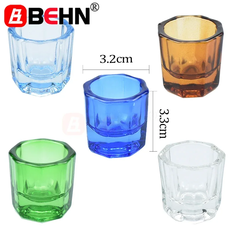 

Dentistry Mixing Bowls Glass Dish Household Octagonal Cups for Dental Lab Powder Holder Container Tool Endodoncia dentist