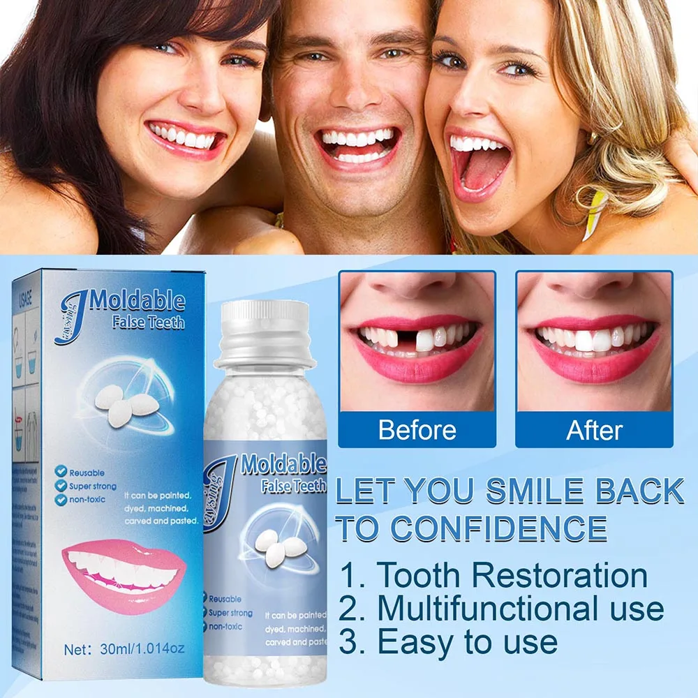 Dental Solid Gel Temporary Restoration Kit Plastic thermal fit beaded tooth particle adhesive dentures DIY Heat Fit Beads for a
Dental Solid Gel Temporary Restoration Kit Plastic thermal fit beaded tooth particle adhesive dentures DIY Heat Fit Beads for a