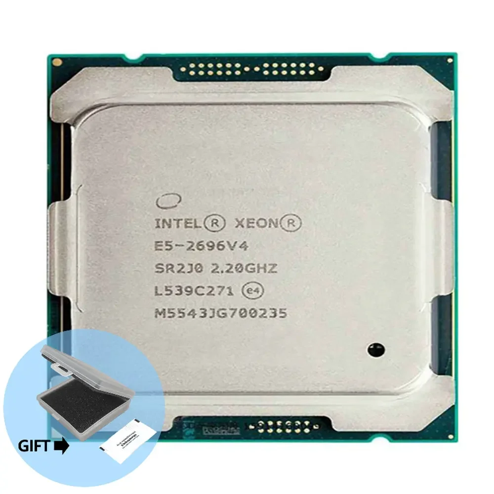 

E5 2696V4 2,2 ГГц 22 ядра 55M 150 Вт 14 нм LGA 2011-3,Б/у серверный процессор Intel Xeon E5 2696 V4