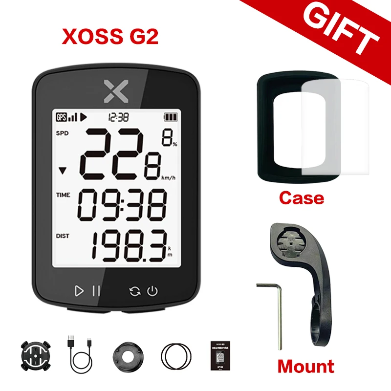 XOSS New G2/G2 Plus GPS Cycling Computer Bicycle Wireless Speedometer Bluetooth Tracker Waterproof Road MTB Bike Odometer
XOSS New G2/G2 Plus GPS Cycling Computer Bicycle Wireless Speedometer Bluetooth Tracker Waterproof Road MTB Bike Odometer