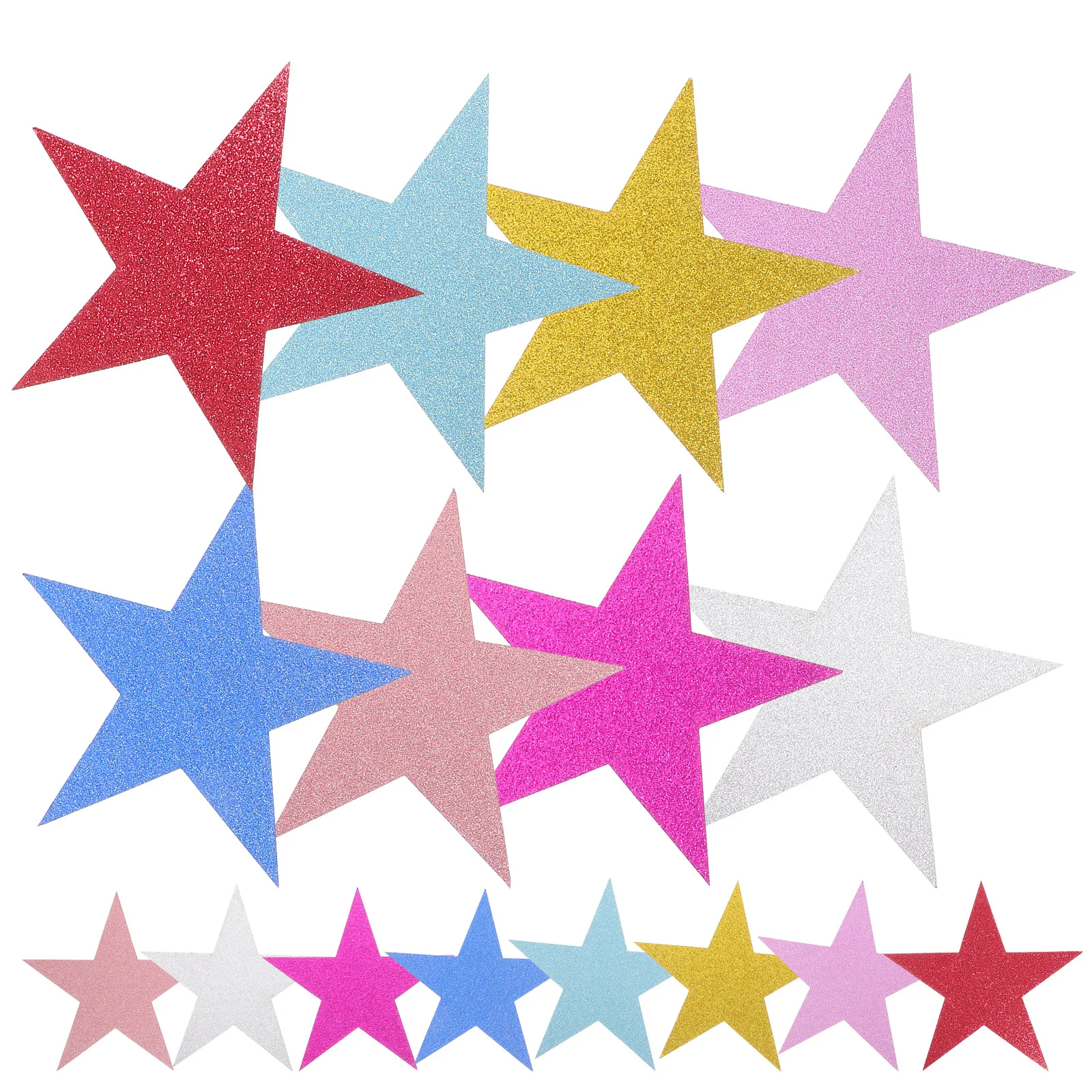 

80 Pcs Pentagram Decoration Greeting Cards Decors Wallpaper Kindergarten Cutout Decorations Delicate DIY Cutouts Shapes