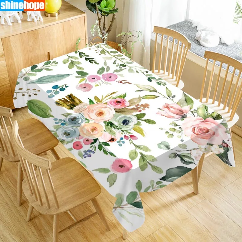 Colorful Classic Flowers Tablecloth Waterproof Fabric Rectangular Dust-proof Table Cover For Party Home Decor TV Covers
Colorful Classic Flowers Tablecloth Waterproof Fabric Rectangular Dust-proof Table Cover For Party Home Decor TV Covers