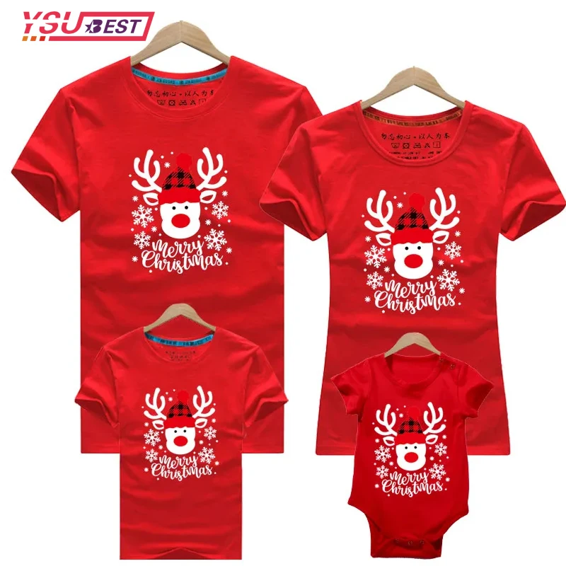 Christmas New Family Matching T-shirt Adult Kids T-shirt Baby Rompers Mother Daughter Clothes New Year Girls Boy Mom Dad T-shirt
Christmas New Family Matching T-shirt Adult Kids T-shirt Baby Rompers Mother Daughter Clothes New Year Girls Boy Mom Dad T-shirt