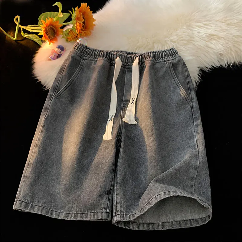 Classic Wide Leg Knee Length Pants 2023 New Streetwear Casual Jeans Summer Men Korean Fashion Straight Hot Sale Denim Shorts C56
Classic Wide Leg Knee Length Pants 2023 New Streetwear Casual Jeans Summer Men Korean Fashion Straight Hot Sale Denim Shorts C56