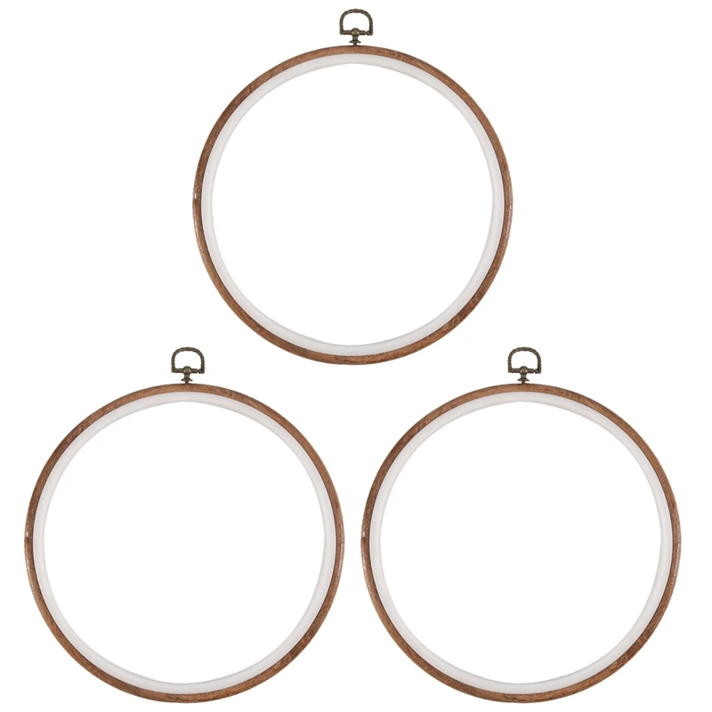 3 Pieces 10 Inch 26Cm Embroidery Ring Cross Stitch No Slip Hoops Set Imitated Wood Display Frame Circle Embroidery Kits
3 Pieces 10 Inch 26Cm Embroidery Ring Cross Stitch No Slip Hoops Set Imitated Wood Display Frame Circle Embroidery Kits
