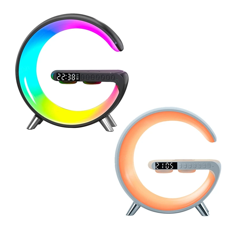 Wireless Charger Bluetooth Speaker Projection Lamp RGB Night Light Digital Alarm Clock For Sleeping Bedroom-EU Plug
Wireless Charger Bluetooth Speaker Projection Lamp RGB Night Light Digital Alarm Clock For Sleeping Bedroom-EU Plug