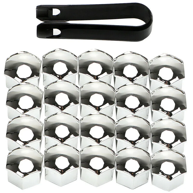 20Pcs 17mm Car Wheel Nut Cover Silver Alloy Wheel Nuts Bolt Caps Dust Cap Protection Anti-Rust Hub Screw Cover With Removal Tool
20Pcs 17mm Car Wheel Nut Cover Silver Alloy Wheel Nuts Bolt Caps Dust Cap Protection Anti-Rust Hub Screw Cover With Removal Tool