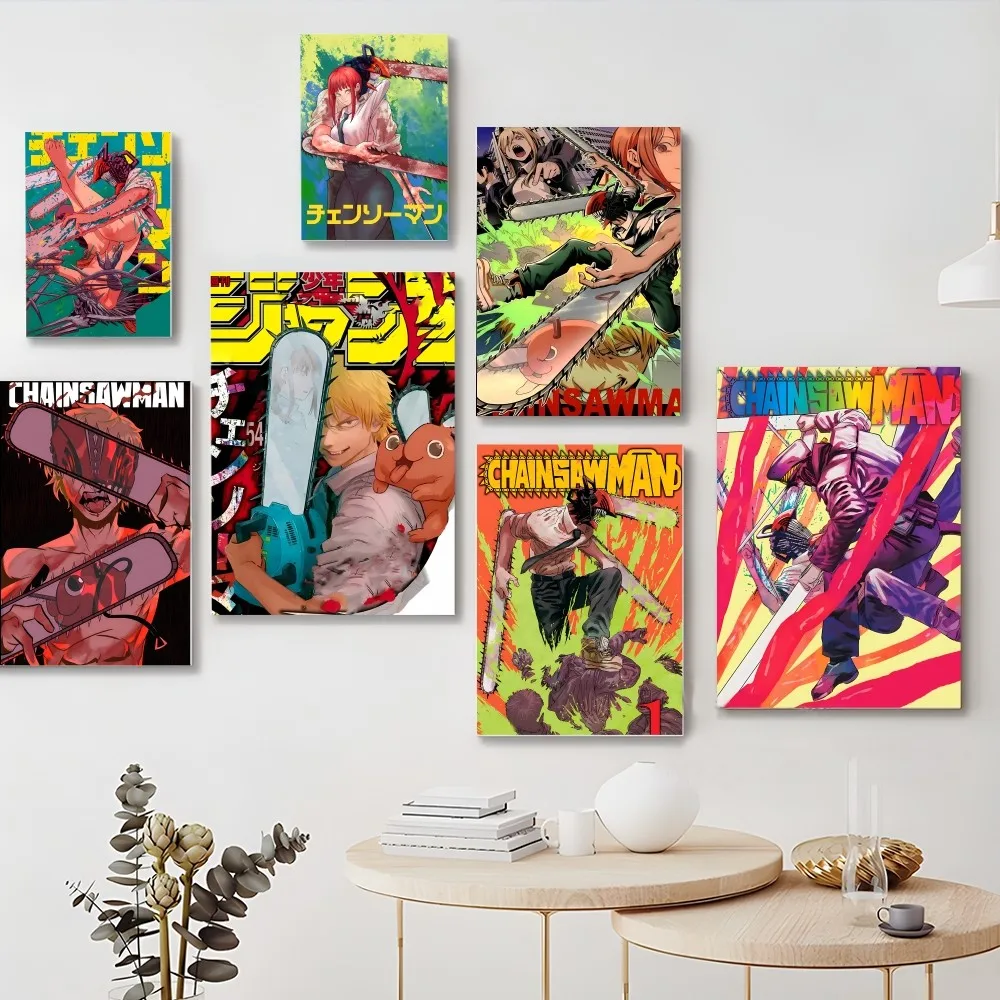 Hot Japan Anime Chainsaw Man Poster Self-adhesive Art Poster Retro Kraft Paper Sticker DIY Room Bar Cafe Vintage Decorative
Hot Japan Anime Chainsaw Man Poster Self-adhesive Art Poster Retro Kraft Paper Sticker DIY Room Bar Cafe Vintage Decorative