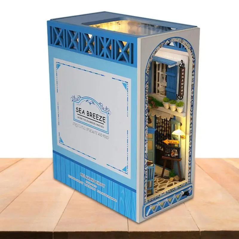 Mini Dollhouse Kit Blue Miniature Kit With LED Light DIY Dollhouse Miniature Wooden Furniture Kit 3D Mini Handmade Wooden
Mini Dollhouse Kit Blue Miniature Kit With LED Light DIY Dollhouse Miniature Wooden Furniture Kit 3D Mini Handmade Wooden