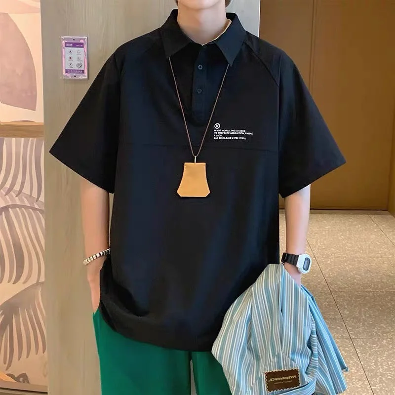 American Cityboy T Shirt Men Fashion Polo Collar Half Sleeve Summer Casual Work Clothes Large Navy Khaki Black Korean Japanese
American Cityboy T Shirt Men Fashion Polo Collar Half Sleeve Summer Casual Work Clothes Large Navy Khaki Black Korean Japanese