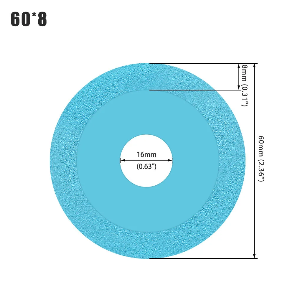 

1/2pcs 60mm Diamond Saw Blade Ceramic Tile Glass Granite Marble Cutting Disc For Angle Grinder Cutting Stone Machine