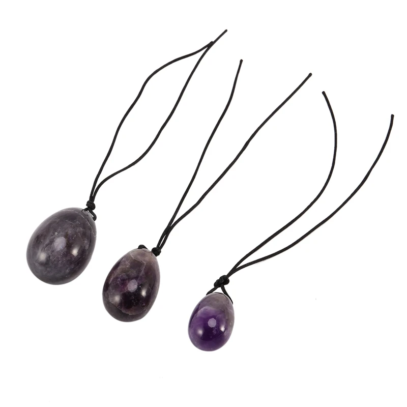 Natural Amethyst Yoni Egg Set Female Pelvic Floor Muscle Kegel Movement Tightening Emerald Crystal Yoni Egg
Natural Amethyst Yoni Egg Set Female Pelvic Floor Muscle Kegel Movement Tightening Emerald Crystal Yoni Egg