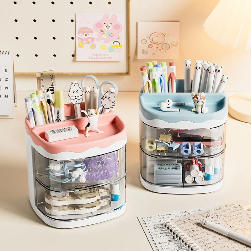 Kawaii INS Drawer Desktop Organizer Double Layer Multi-functional Pen Holder Makeup Storage Box Office Desk Stationery Holders
Kawaii INS Drawer Desktop Organizer Double Layer Multi-functional Pen Holder Makeup Storage Box Office Desk Stationery Holders