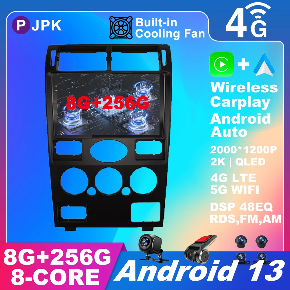 

Android 13 For Ford Mondeo MK 3 2000 - 2007 Car Radio AHD WIFI Multimedia Stereo QLED Autoradio No 2din BT RDS DSP ADAS 4G LTE