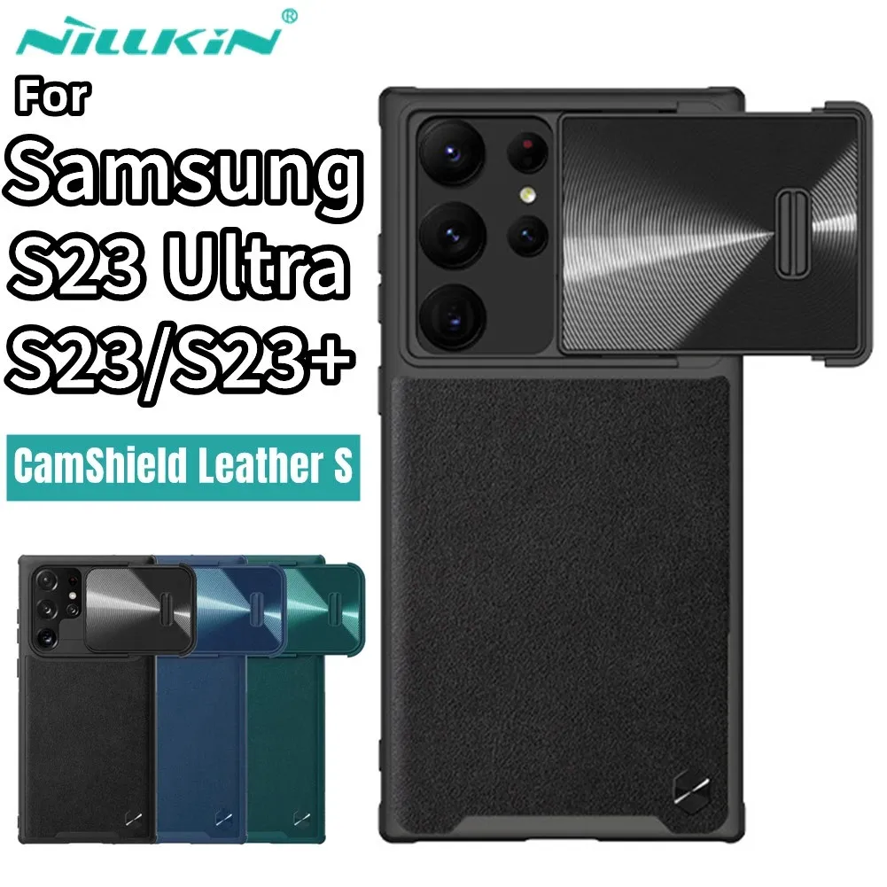 NILLKIN For Samsung Galaxy S23 Ultra 5G Case CamShield Leather S Cases Camera Slide Lens Shell For Samsung S23/S23 Plus Cover
NILLKIN For Samsung Galaxy S23 Ultra 5G Case CamShield Leather S Cases Camera Slide Lens Shell For Samsung S23/S23 Plus Cover