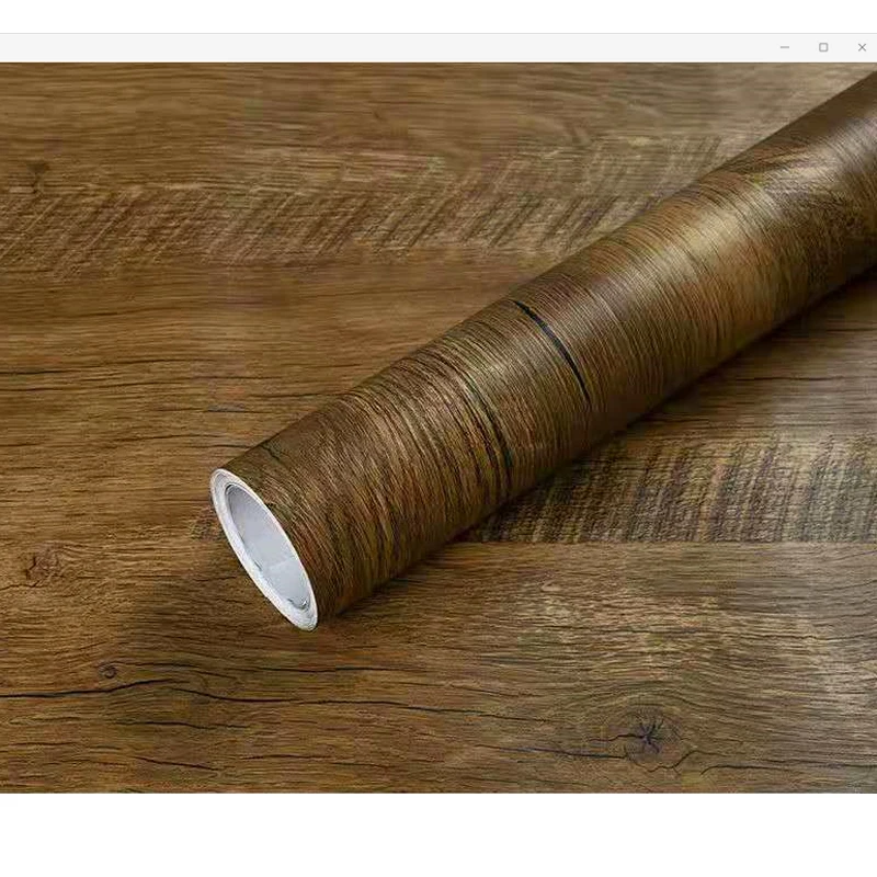 

Self-Adhesive PVC Waterproof Wood Grain Wallpaper Rolls Kitchen Stickers Furniture Wardrobe Table Wall Papers Home Decor