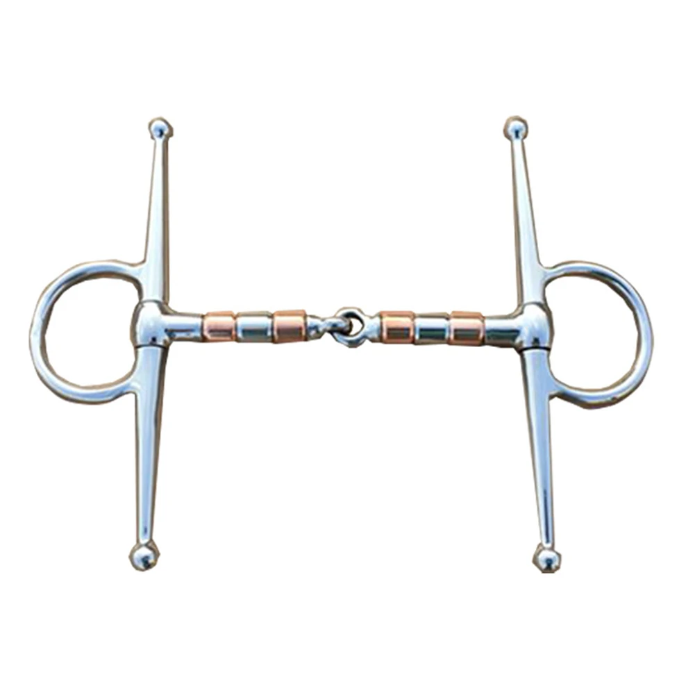 1Pcs 13cm Horse Bit Stainless Steel Full-Cheek Snaffle Bit Copper Mouth Horse Tack Horse Bits Equipment For Horses
1Pcs 13cm Horse Bit Stainless Steel Full-Cheek Snaffle Bit Copper Mouth Horse Tack Horse Bits Equipment For Horses