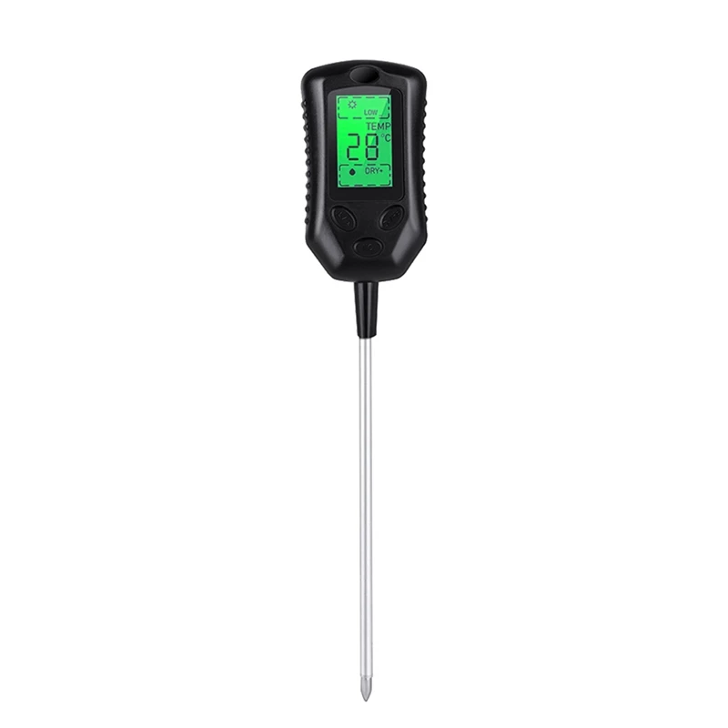 4-In-1 Soil Meter PH/Moisture/Sunlight/Temperature Gardening Planting Humidometer
4-In-1 Soil Meter PH/Moisture/Sunlight/Temperature Gardening Planting Humidometer