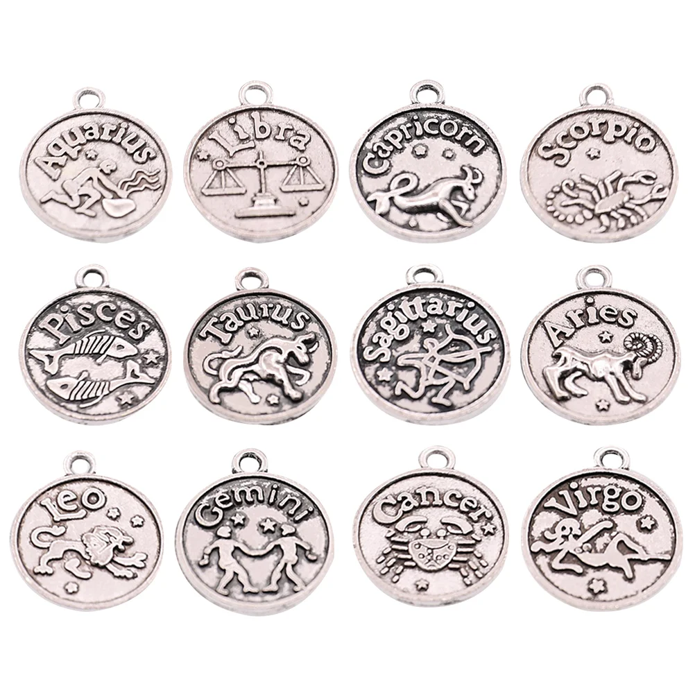 1 Set of Bronze Twelve Constellation Pendant Accessories Alloy Pendants Retro Decor DIY Jewelry Making for Necklace Earrings
1 Set of Bronze Twelve Constellation Pendant Accessories Alloy Pendants Retro Decor DIY Jewelry Making for Necklace Earrings