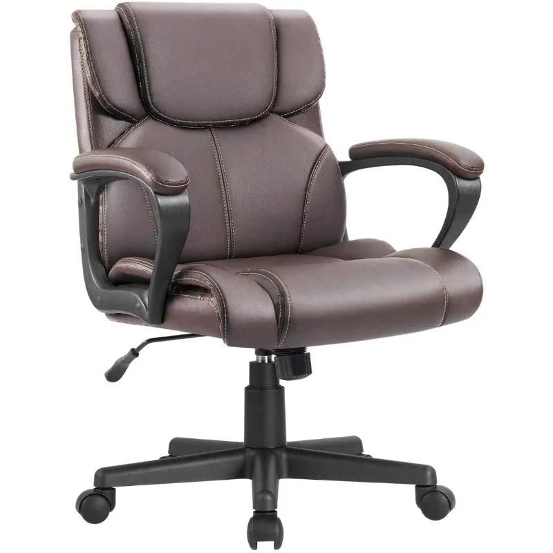 Mid Back Office Desk Chair PU Leather Executive Chair Adjustable Business Manager’s Chair Ergonomic Swivel Computer Chair
Mid Back Office Desk Chair PU Leather Executive Chair Adjustable Business Manager’s Chair Ergonomic Swivel Computer Chair