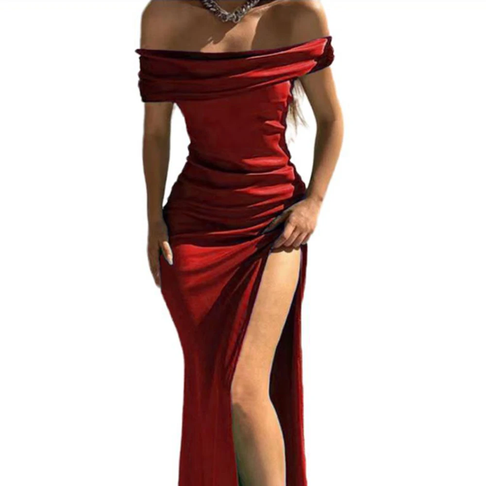 Sexy Women Dress Solid Business Stage Clubwear Cocktail Evening Party Formal High Split Long Dresses Comfy Fashion
Sexy Women Dress Solid Business Stage Clubwear Cocktail Evening Party Formal High Split Long Dresses Comfy Fashion