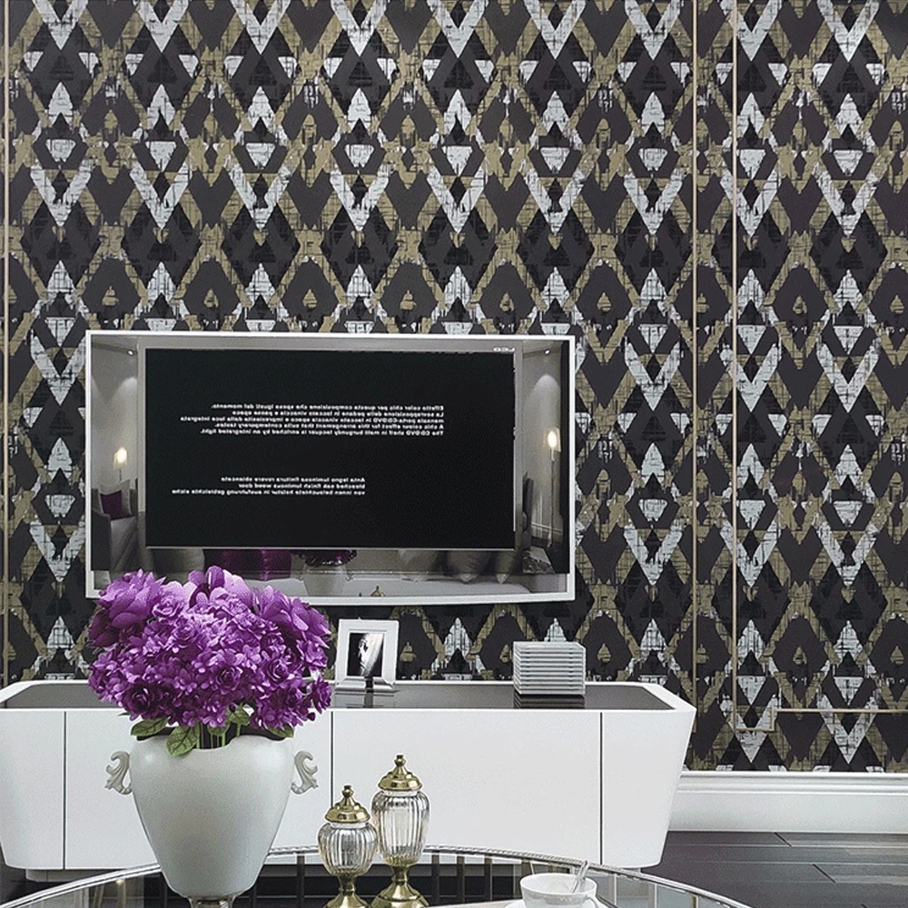 Removable Bedroom Rhombus Wall Paper Tv Sofa Background Triangles Geometric Modern Non-Self-Adhesive Bronzing Wallpaper
Removable Bedroom Rhombus Wall Paper Tv Sofa Background Triangles Geometric Modern Non-Self-Adhesive Bronzing Wallpaper