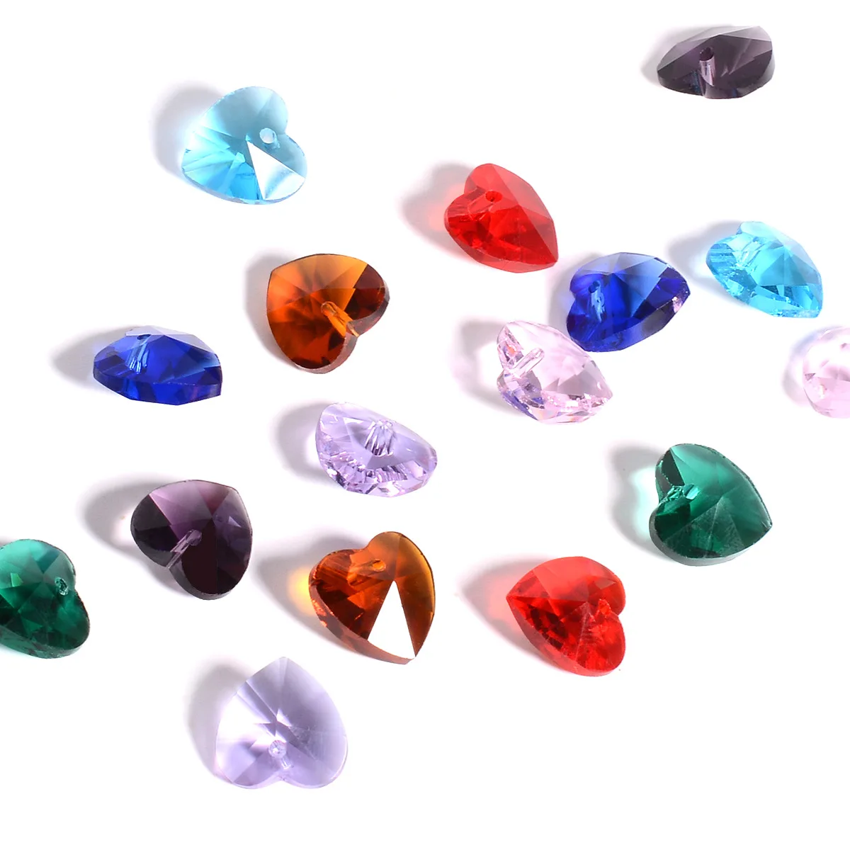 14mm Mixcolor Heart Shape Beads in Top Hole Glass Chandelier Parts Strand Crystal Pendant DIY Making Charms Jewelry Accessories
14mm Mixcolor Heart Shape Beads in Top Hole Glass Chandelier Parts Strand Crystal Pendant DIY Making Charms Jewelry Accessories