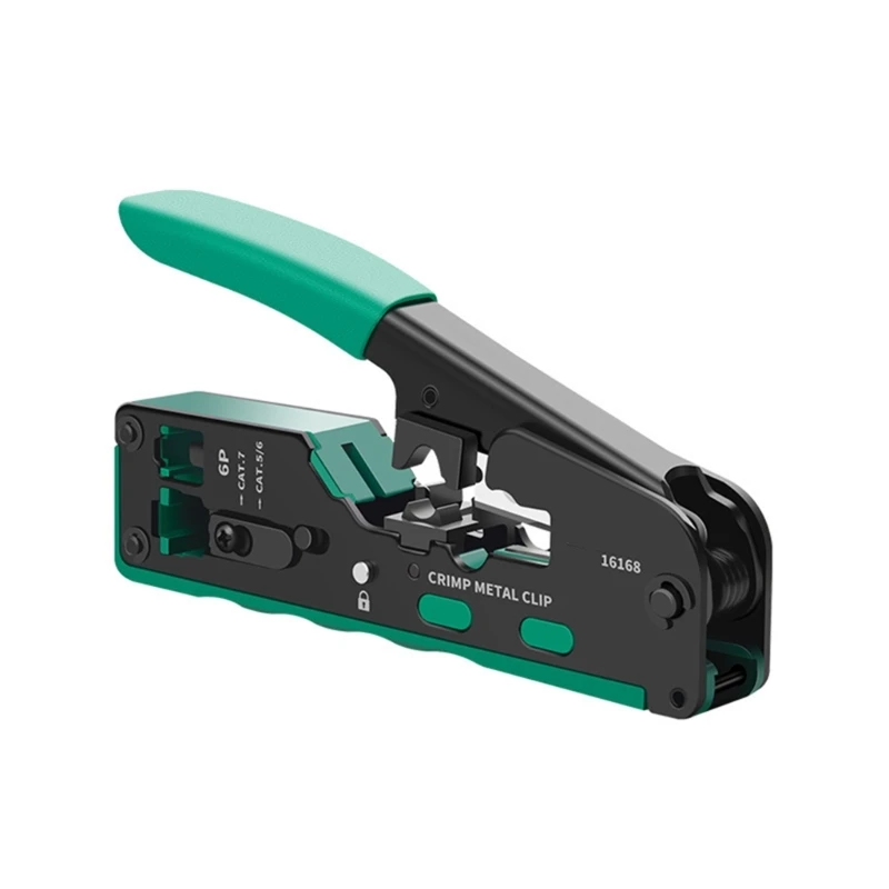 

Wire Terminal Crimper High Carbon Steel Networking Cable Crimping Tool Stripping Cutting and Crimping with Drop Shipping