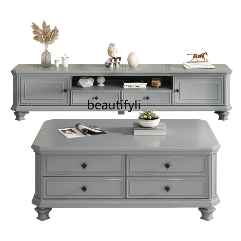 American Country TV Cabinet Solid Wood Living Room Coffee Table Retro Affordable Luxury Floor Cabinet Small Apartment Pastoral
American Country TV Cabinet Solid Wood Living Room Coffee Table Retro Affordable Luxury Floor Cabinet Small Apartment Pastoral