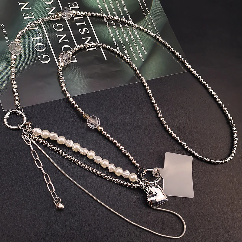 Crossbody Can Be Back Hanging Chain Pearl Beaded Portable Chain Dual-purpose Detachable Anti-lost Lanyard Mobile Phone Lanyard
Crossbody Can Be Back Hanging Chain Pearl Beaded Portable Chain Dual-purpose Detachable Anti-lost Lanyard Mobile Phone Lanyard