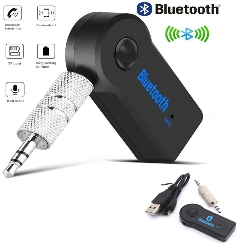 

2 in 1 Wireless Bluetooth 5.0 Receiver Transmitter Adapter 3.5mm Jack For Car Music Audio Aux A2dp Headphone Reciever Handsfree