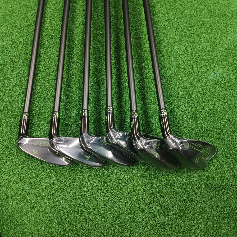 

Men's Ro-dd-io Golf club black green Golf Little Bee Golf Clubs PC FORGED Soft black Iron Forged Iron Set (45 6 7 8 9 P) 6pcs