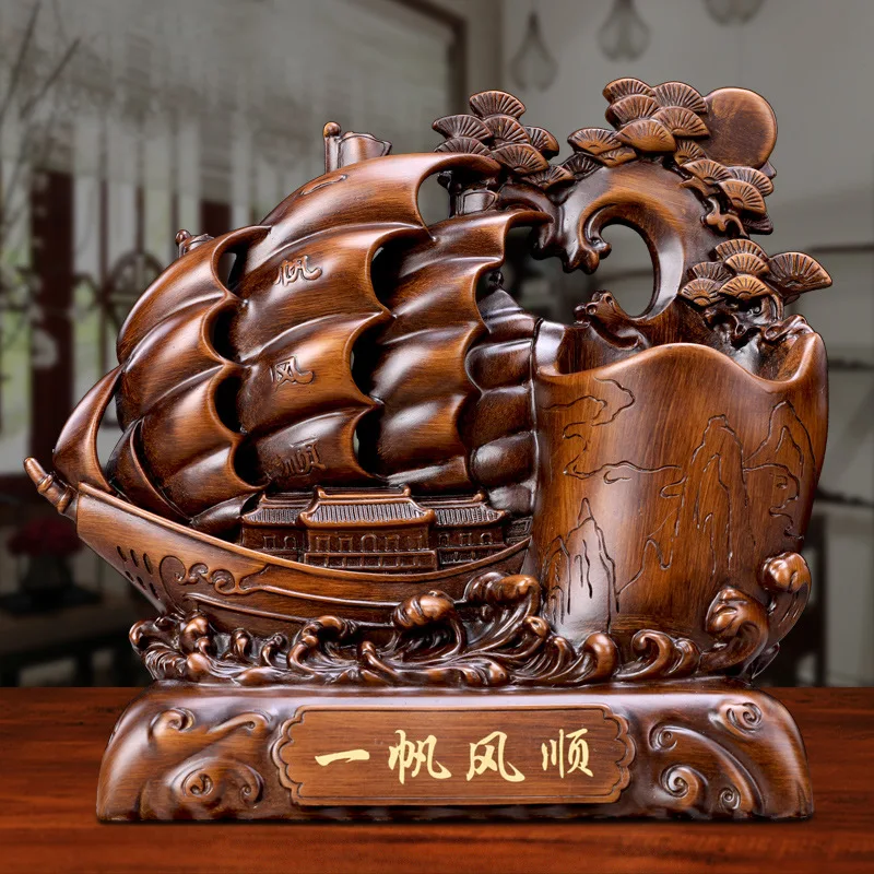 Sailboat pen holder Resin Sculpture Chinese Style bull Statue Office Desk horse Ornament pen container Figurines Craft Gift
Sailboat pen holder Resin Sculpture Chinese Style bull Statue Office Desk horse Ornament pen container Figurines Craft Gift