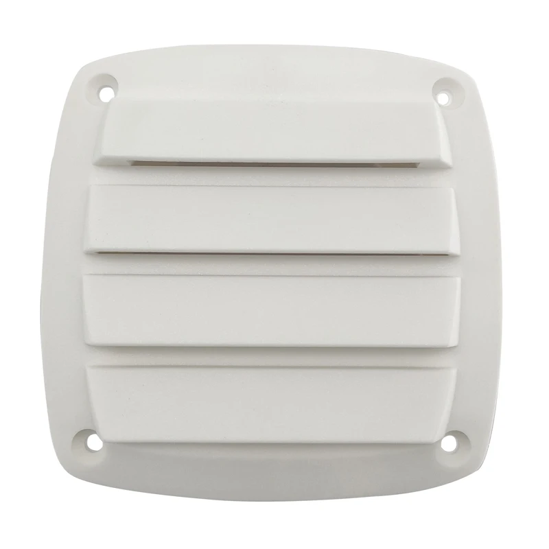 

White 4" Hose Marine Louvered Air Vent Boat Yacht Caravan Hull Outlet Grille Ventilation ABS
