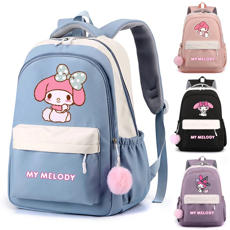 Рюкзак My Melody для девочек и мальчиков, школьный ранец Sanrio, милый школьный рюкзак для подростков, подарки для детей, женские дорожные сумки
Рюкзак My Melody для девочек и мальчиков, школьный ранец Sanrio, милый школьный рюкзак для подростков, подарки для детей, женские дорожные сумки