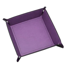 Folding Dice Rolling PU Tray Dice Tray Storage Bowl Folding Holder Storage Box for Dice Jewelry Keys Trinket Tabletop Articles 
Folding Dice Rolling PU Tray Dice Tray Storage Bowl Folding Holder Storage Box for Dice Jewelry Keys Trinket Tabletop Articles