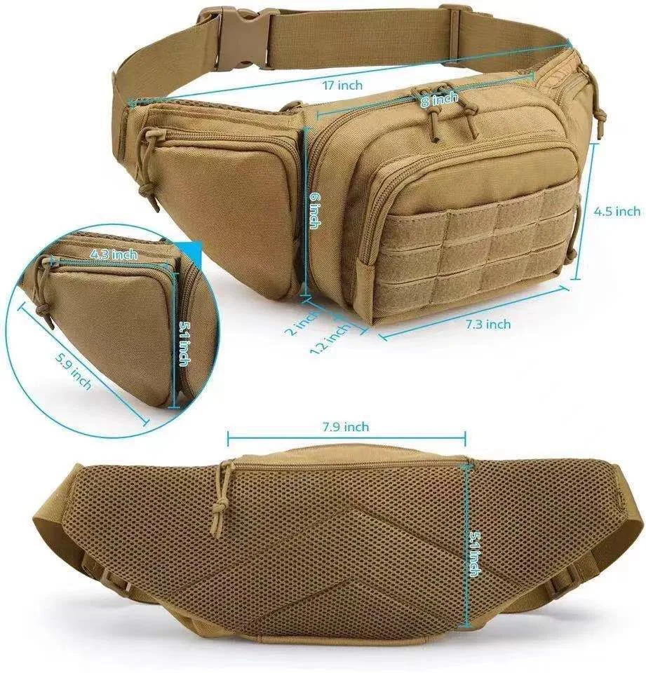 Outdoor Hiking Waist Bag Running Cycling Sports Bag Multifunctional Tactical Waist Pack Military Hunting Gun Pistol Holster Bag
Outdoor Hiking Waist Bag Running Cycling Sports Bag Multifunctional Tactical Waist Pack Military Hunting Gun Pistol Holster Bag