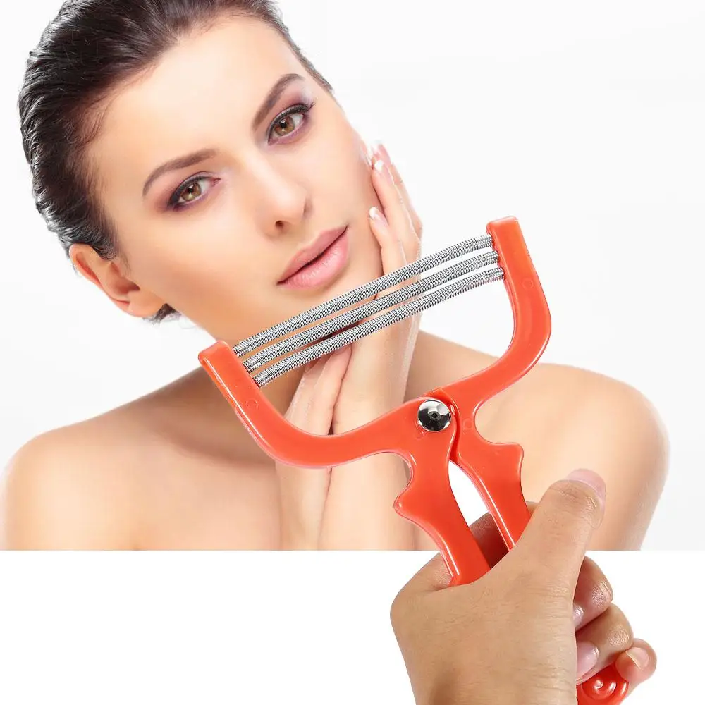 Makeup Facial Hair Epilator Hair Removal Device Plastic Resin Stainless Steel Spring Face Cosmetics Hair Shaving Tool
Makeup Facial Hair Epilator Hair Removal Device Plastic Resin Stainless Steel Spring Face Cosmetics Hair Shaving Tool