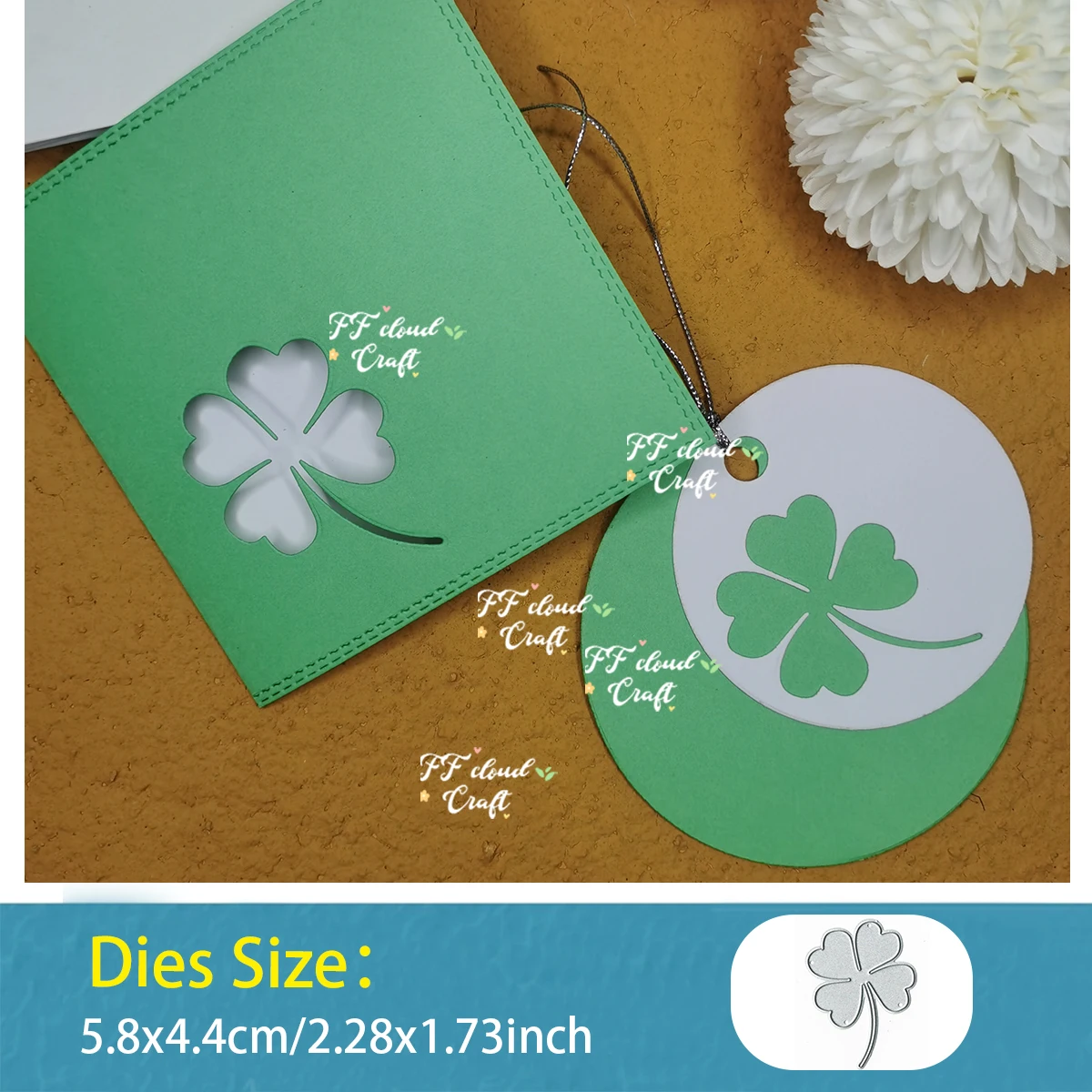 DIY Lucky Clover Greeting Card Metal Cutting Die Scrapbook Embossing Papercutting Manual Punch Stencil Album Knife Mold
DIY Lucky Clover Greeting Card Metal Cutting Die Scrapbook Embossing Papercutting Manual Punch Stencil Album Knife Mold