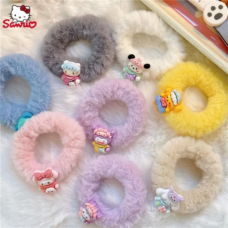 Cartoon Sanrio Plush Hello Kitty Kuromi Cartoon Student Winter Hair Rope Cute Girl Princess Plush Hair Accessories Children Gift
Cartoon Sanrio Plush Hello Kitty Kuromi Cartoon Student Winter Hair Rope Cute Girl Princess Plush Hair Accessories Children Gift