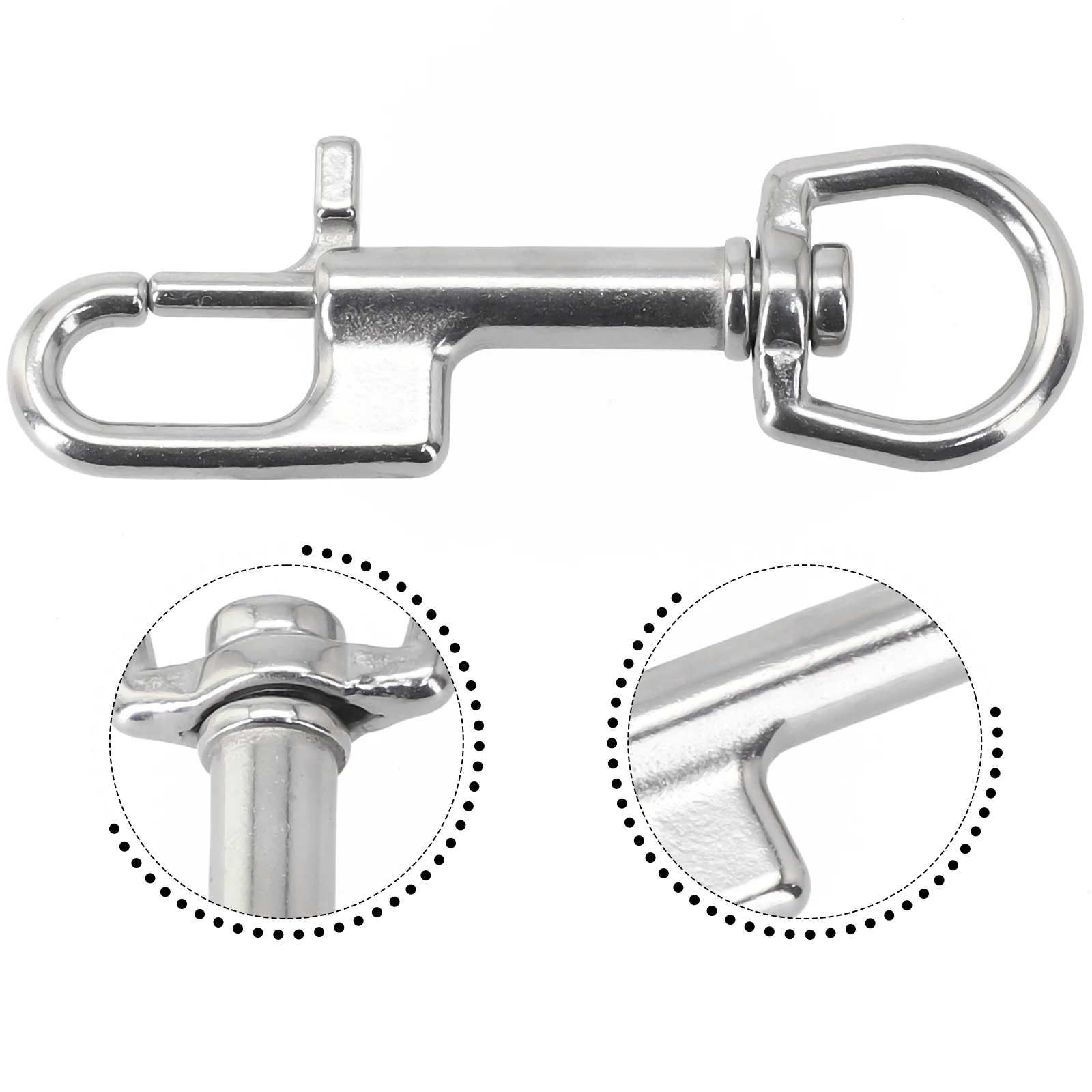 1x Scuba Diving 316 Stainless Steel Bolt Snap Hook Clip Swivel Hook BCD Accessories 90/100/110/120mm Single Ended Swivels
1x Scuba Diving 316 Stainless Steel Bolt Snap Hook Clip Swivel Hook BCD Accessories 90/100/110/120mm Single Ended Swivels