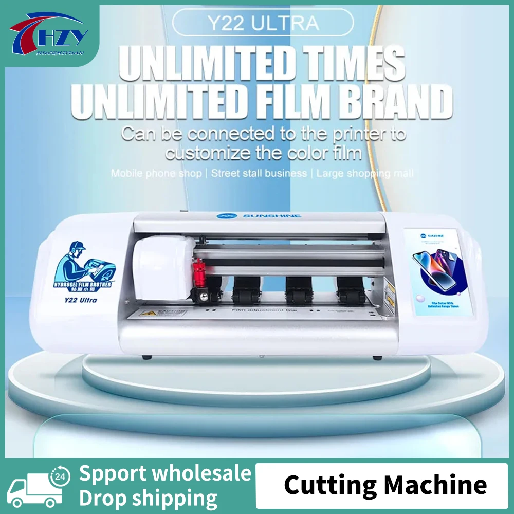 

Sunshine Y22 Film Cutting Machine Ultra Unlimited Cuts Hydrogel Film for DIY Phone Screen Protector Unlocked Cutter Precise Cut