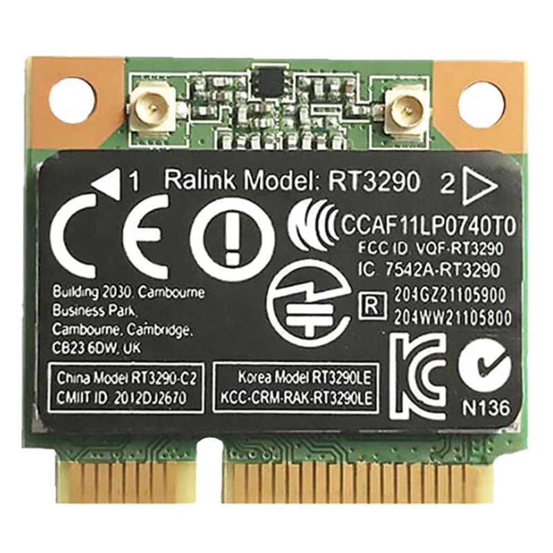 150 Мбит/с 2,4 ГГц RT3290 802.11b/G/N беспроводной Wlan WIFI + Bluetooth BT 3,0 Half Mini PCI-E Card для HP CQ58 M4 M6 4445S DV4
150 Мбит/с 2,4 ГГц RT3290 802.11b/G/N беспроводной Wlan WIFI + Bluetooth BT 3,0 Half Mini PCI-E Card для HP CQ58 M4 M6 4445S DV4