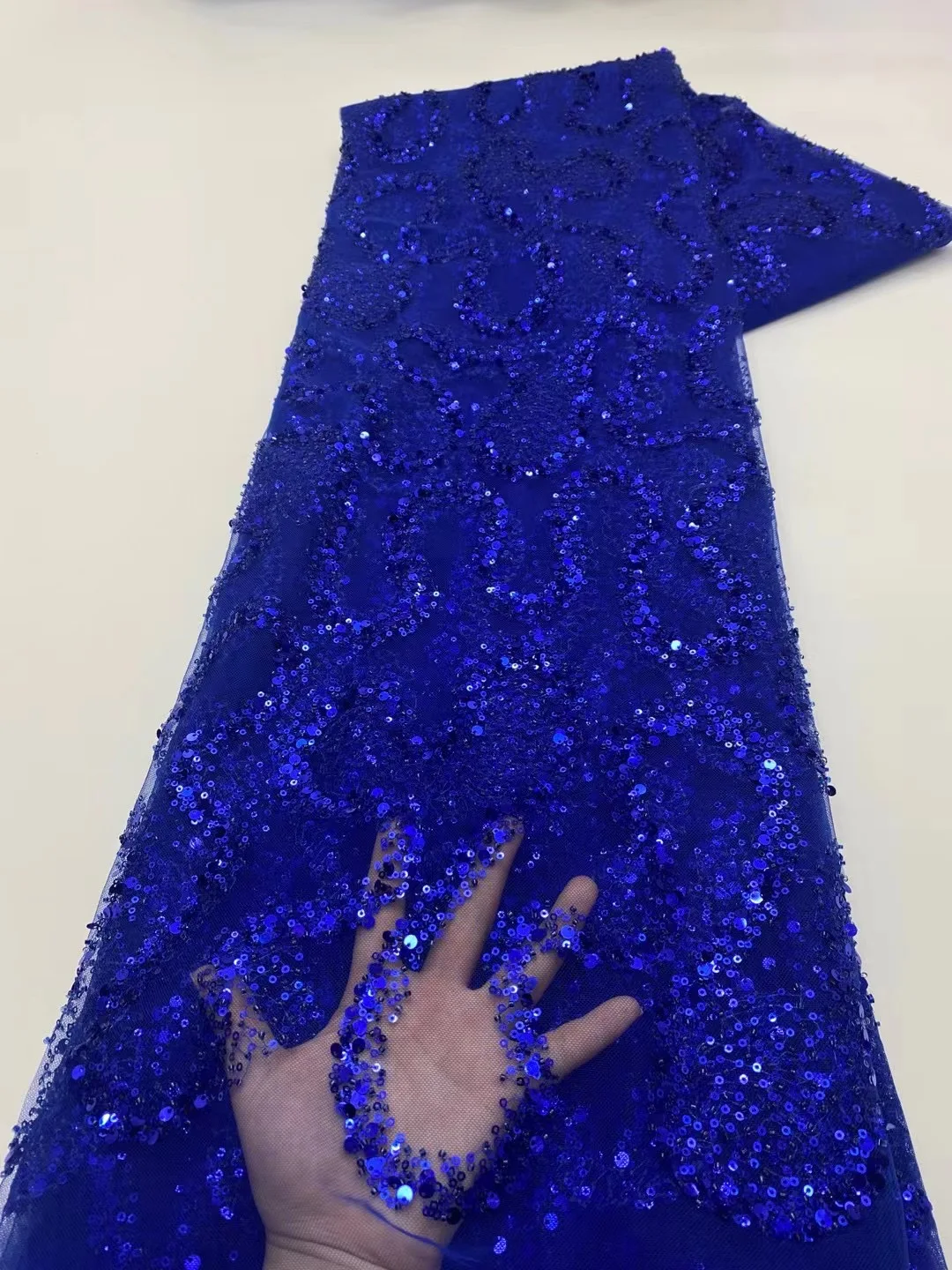 French Latest Luxury Sequins With Pearl Lace Tulle Fabric Swiss Handmade Beaded Lace Fabric For Women Birthday Evening Dress
French Latest Luxury Sequins With Pearl Lace Tulle Fabric Swiss Handmade Beaded Lace Fabric For Women Birthday Evening Dress