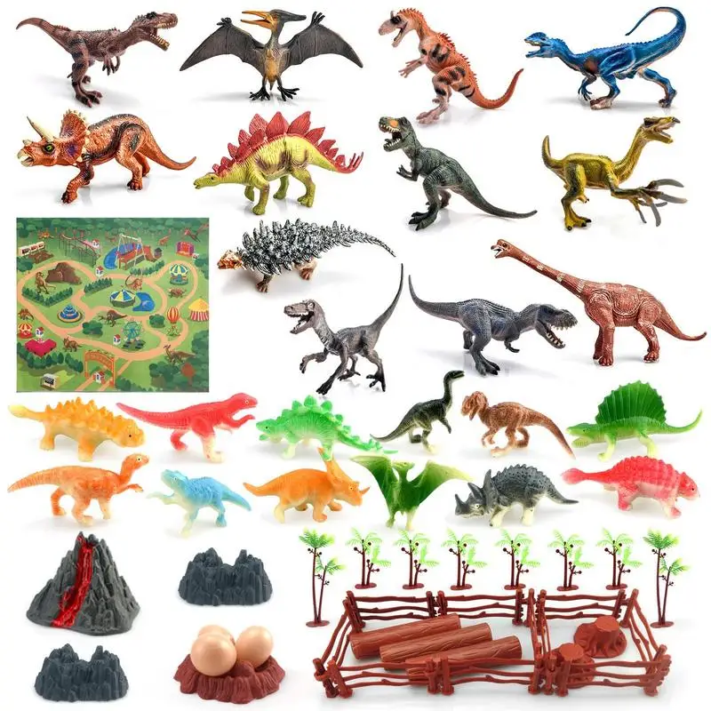

Kids Dinosaur Toy Set Realistic Toy Dinosaurs Set Educational Toys STEM Learning Toddler Toys For Boys & Girls Ages 4 Promotes