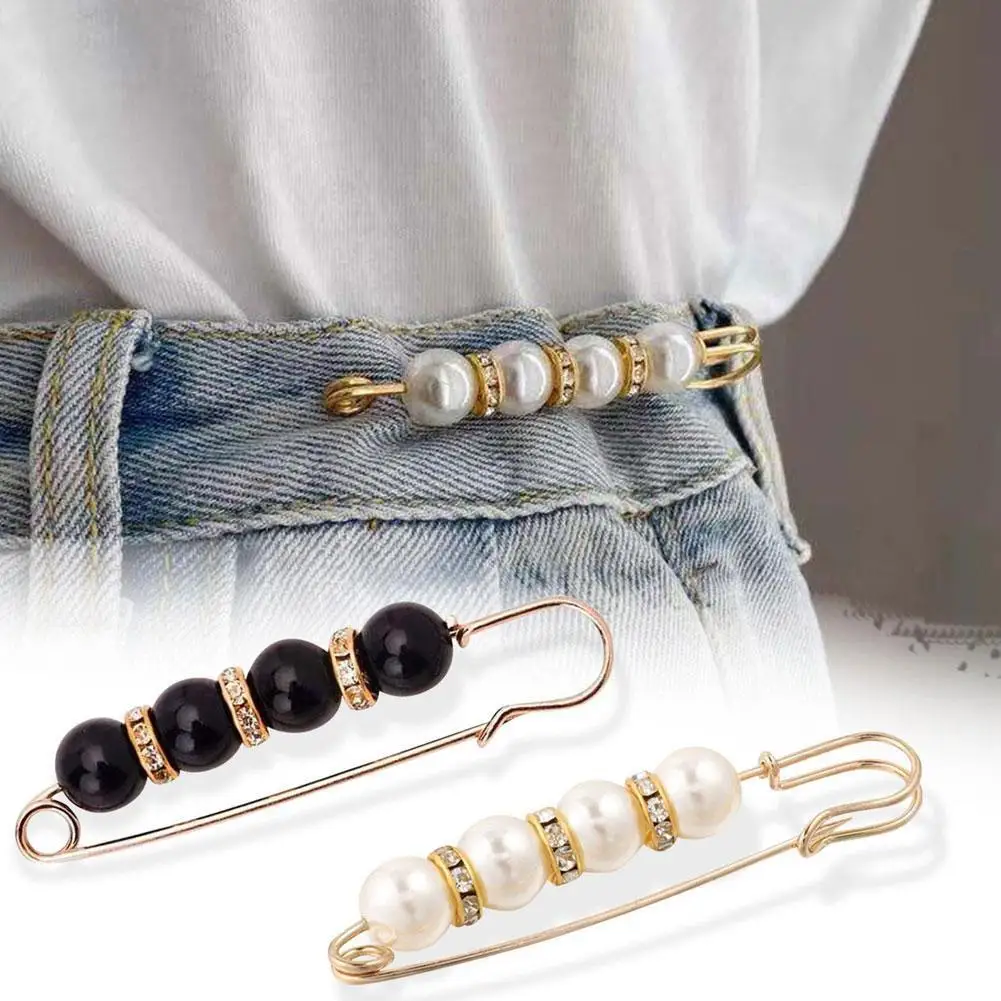 Pearl Brooches Waist Jeans Button Brooch Pins Decoration Anti Sweater Waist Fall Clothes Pearls Tightening Pin Coat A5R6
Pearl Brooches Waist Jeans Button Brooch Pins Decoration Anti Sweater Waist Fall Clothes Pearls Tightening Pin Coat A5R6