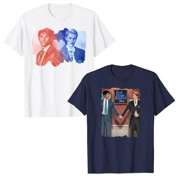 알렉스와 헨리 영원히 사랑 티셔츠, 유머 재미있는 베스트 프렌즈 그래픽 티 탑, 남성 패션 면 반팔 블라우스 선물