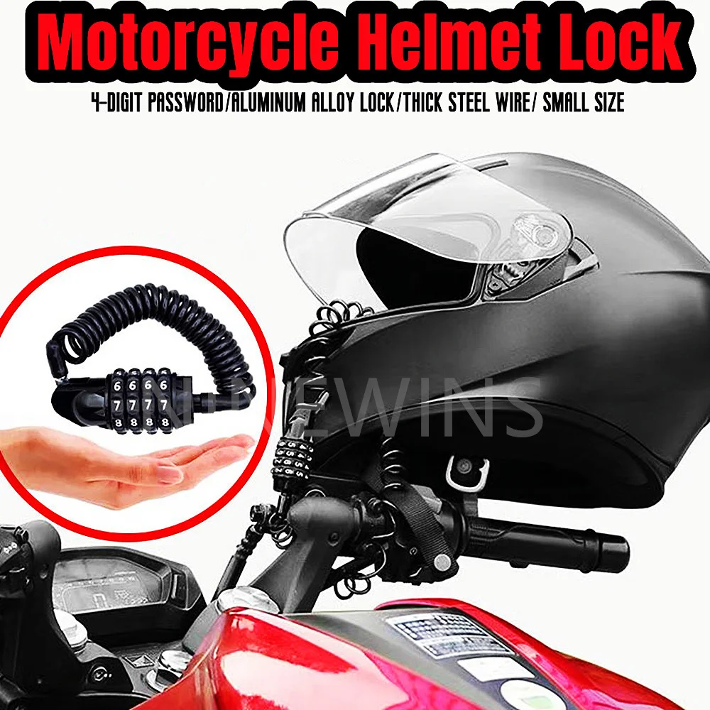 Motorcycle Helmet Lock Scooter Anti-theft Lock Multi-function Code Lock Steel Cable R Nine T
Motorcycle Helmet Lock Scooter Anti-theft Lock Multi-function Code Lock Steel Cable R Nine T